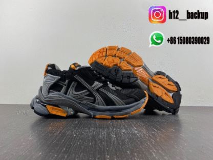 Balenciaga Runner 7.5 Carbon Gray Orange 772774-W3RNY-4018 - Image 3