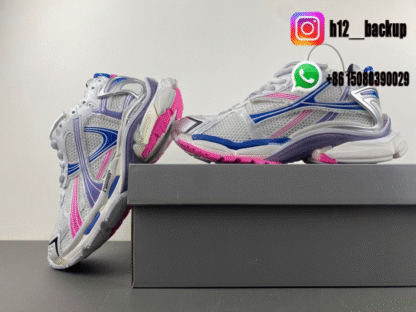 Balenciaga 7.5 white purple orchid pink 772774-W3RNY-6120 - Image 5
