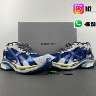 Balenciaga 7.5 Royal blue differentiation white gray 772774-WRUNG 2410
