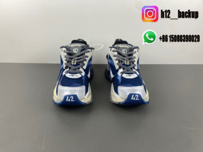 Balenciaga 7.5 Royal blue differentiation white gray 772774-WRUNG 2410 - Image 3