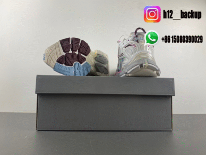 Balenciaga 7.5 Silver gray jade powder purple 772774-WRUNG 3120 - Image 8