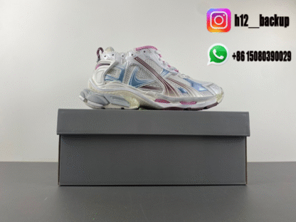 Balenciaga 7.5 Silver gray jade powder purple 772774-WRUNG 3120 - Image 7