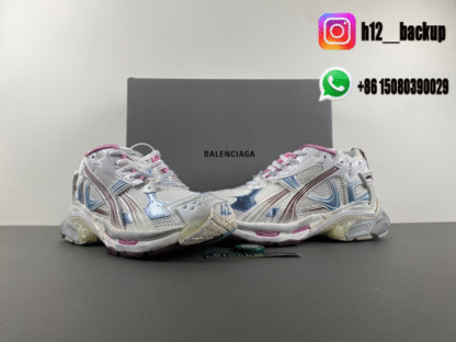 Balenciaga 7.5 Silver gray jade powder purple 772774-WRUNG 3120