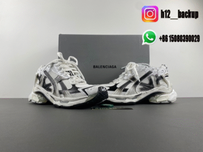 Balenciaga 7.5 White and black differentiated color 772774 WRUNG 9010