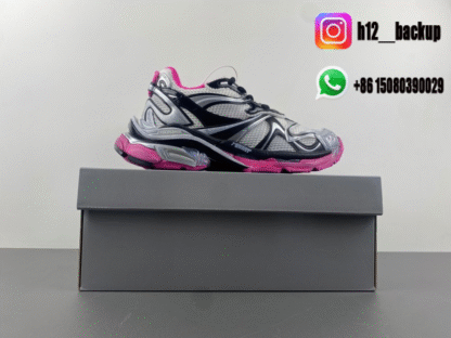 Balenciaga Runner 7.5 gray black red 779066-W3RBXP-5418 - Image 7