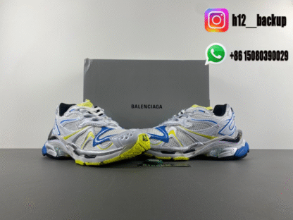 Balenciaga 7.5 Silver gray blue yellow 779066-W3RBXP-9074