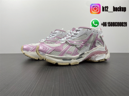 Balenciaga Runner 7 Pink White 772774-W3RNY-DI3 - Image 8