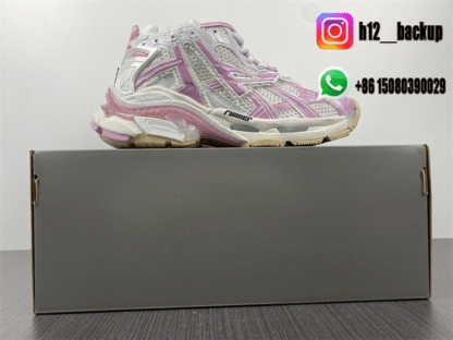 Balenciaga Runner 7 Pink White 772774-W3RNY-DI3 - Image 3