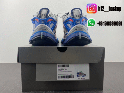 Balenciaga Runner 7 Blue Orange 772774-W3RNY-DI8 - Image 5