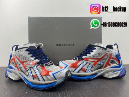 Balenciaga Runner 7 Blue Orange 772774-W3RNY-DI8