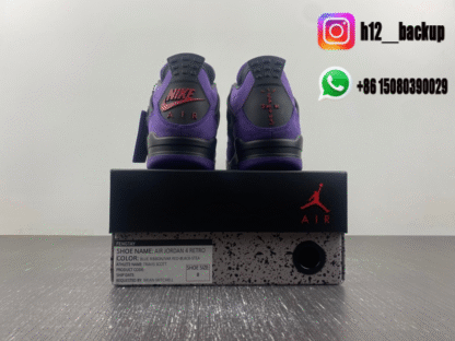 Air Jordan 4 Retro Travis Scott Purple 766296-LN4 - Image 6
