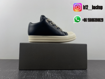 Jumbo Laced Padded Low Black White RU02C7893 LLPW2 - Image 6