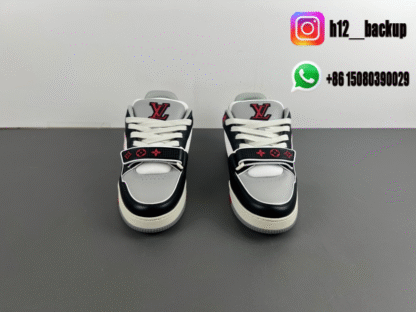 Louis Vuitton Trainer Black Red LV2025-ID10 - Image 8