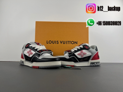 Louis Vuitton Trainer Black Red LV2025-ID10