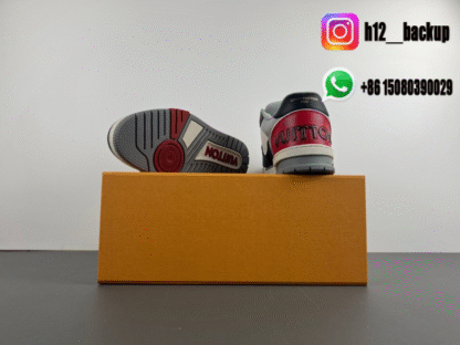 Louis Vuitton Trainer Black Red LV2025-ID10 - Image 6