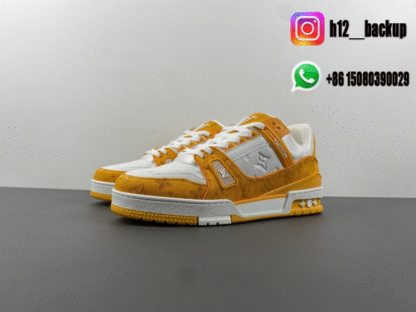 Louis Vuitton Trainer yellow white LV2025-ID11 - Image 2