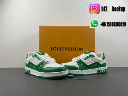 Louis Vuitton Trainer White Green LV2025-ID12