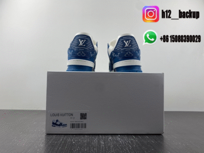 Louis Vuitton Trainer Bleu White LV2025-ID13 - Image 7