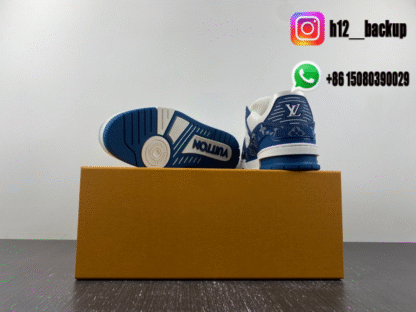 Louis Vuitton Trainer Bleu White LV2025-ID13 - Image 6