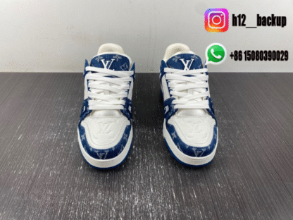 Louis Vuitton Trainer Bleu White LV2025-ID13 - Image 4