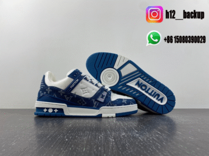 Louis Vuitton Trainer Bleu White LV2025-ID13 - Image 3