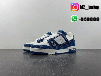 Louis Vuitton Trainer Bleu White LV2025-ID13 - Image 2