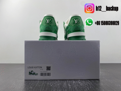Louis Vuitton Trainer Green White LV2025-ID14 - Image 7