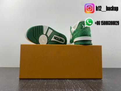 Louis Vuitton Trainer Green White LV2025-ID14 - Image 6