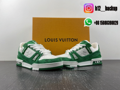 Louis Vuitton Trainer Green White LV2025-ID14