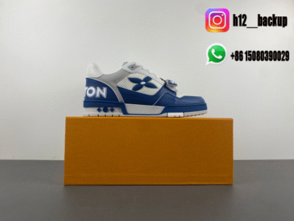 Louis Vuitton Trainer Blue White LV2025-ID15 - Image 6