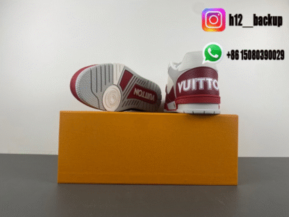 Louis Vuitton Trainer Red White LV2025-ID17 - Image 7
