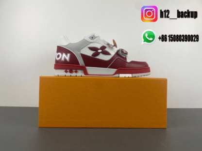 Louis Vuitton Trainer Red White LV2025-ID17 - Image 6