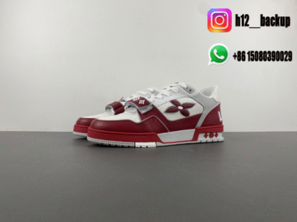 Louis Vuitton Trainer Red White LV2025-ID17 - Image 2