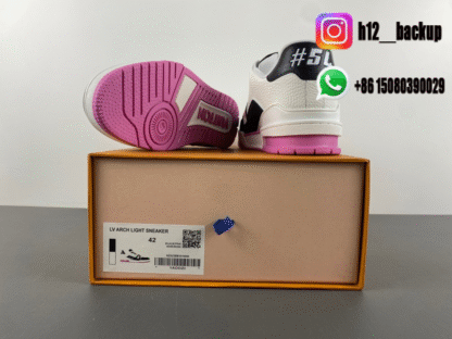 Louis Vuitton Trainer Black Pink LV2025-ID8 - Image 6