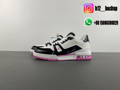 Louis Vuitton Trainer Black Pink LV2025-ID8 - Image 2