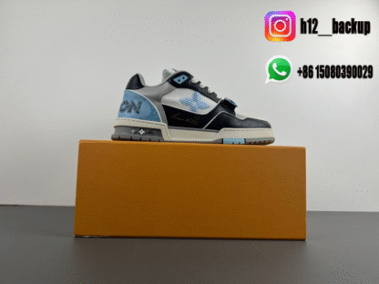 Louis Vuitton Trainer Black Blue LV2025-ID9 - Image 5