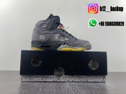 Off White x Air Jordan 5 Retro SP Muslin CT8480-001 - Image 6