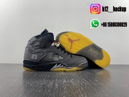 Off White x Air Jordan 5 Retro SP Muslin CT8480-001 - Image 3