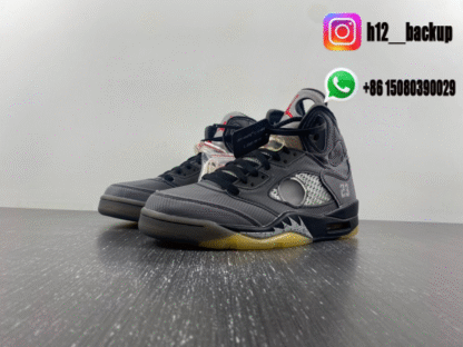Off White x Air Jordan 5 Retro SP Muslin CT8480-001 - Image 2