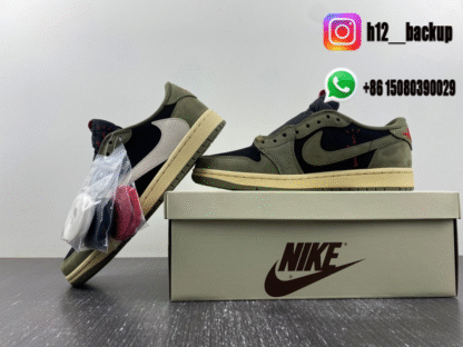 Travis Scott x Air Jordan 1 Low OG DM7866-002 - Image 3