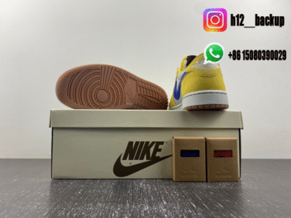 Travis Scott x Air Jordan 1 Low OG “Canary” DZ4137-700 - Image 8