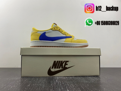Travis Scott x Air Jordan 1 Low OG “Canary” DZ4137-700 - Image 7