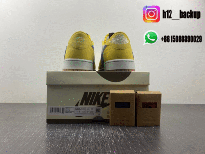 Travis Scott x Air Jordan 1 Low OG “Canary” DZ4137-700 - Image 6