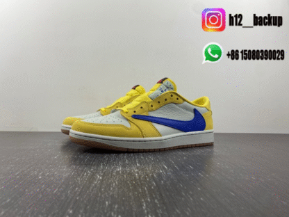 Travis Scott x Air Jordan 1 Low OG “Canary” DZ4137-700 - Image 2