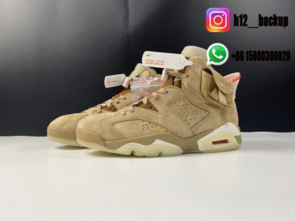 Travis Scott x Air Jordan 6 SP British Khaki / Bright Crimson-Sail DH0690-200