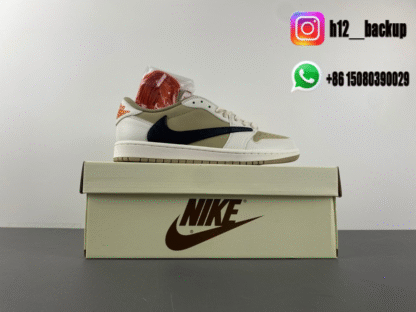 Travis Scott x Air Jordan 1 Low DZ137-701 - Image 7