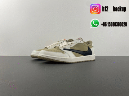 Travis Scott x Air Jordan 1 Low DZ137-701 - Image 2