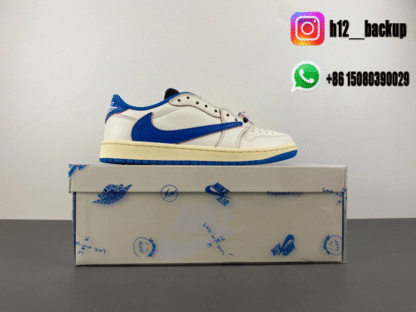 Travis Scott x Fragment x Air Jordan 1 Low OG DM7866-104 - Image 7