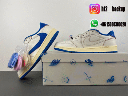 Travis Scott x Fragment x Air Jordan 1 Low OG DM7866-104 - Image 5
