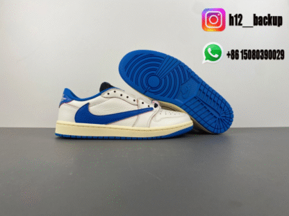 Travis Scott x Fragment x Air Jordan 1 Low OG DM7866-104 - Image 4